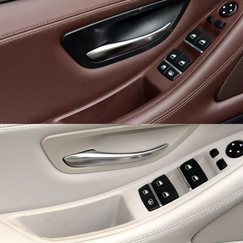 LHD RHD для BMW 5 серии F10 F11 2010 2017 бежево черная Автомобильная внутренняя дверная ручка