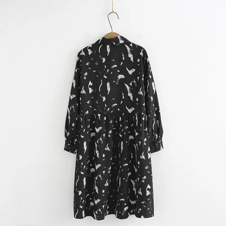 Большие размеры шифоновые платья для женщин модные и повседневные осенние