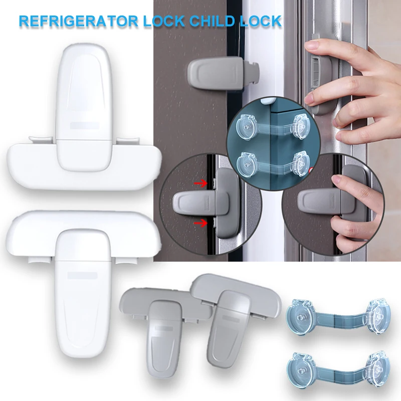 Замок холодильника Анти кражи и анти пинч дверь шкафа с пряжкой открытие замок