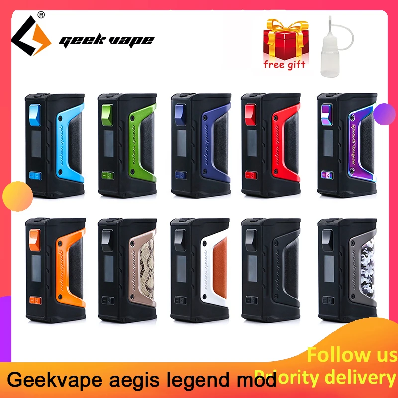 Vape комплект GeekVape Aegis mod aegis Legend 200 Вт TC коробка мод Питание от двух батарей 18650 электронные сигареты без батареи для zeus rta blitzen