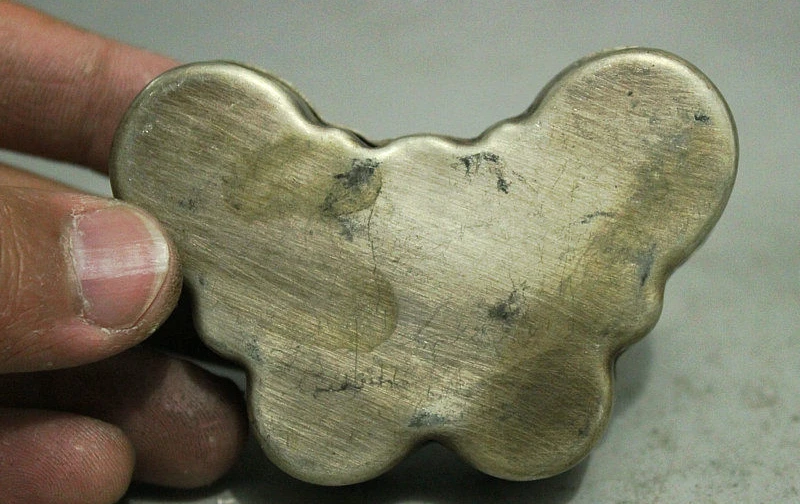 Китай собрать народный Мяо Серебряный Рыбак Статуя Бабочка Шкатулка коробки