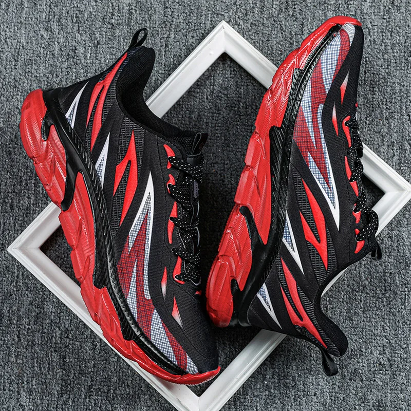 

Men's Flame Totem Basketball Shoes Outdoor Breathable Non-slip Sports Shoe Men Comfortable Training Fitness Sneakers