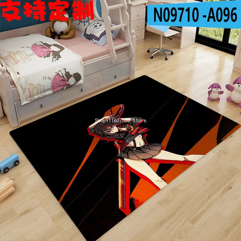 

Мягкий напольный ковер с мультяшным/анимационным принтом Kill La Kill Girl для гостиной, спальни, домашний Противоскользящий ковер, напольный ковр...