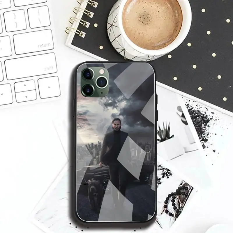 john wick phone case tempered glass for iphone 12 pro max mini 11 pro xr xs max 8 x 7 6s 6 plus se 2020 cover free global shipping