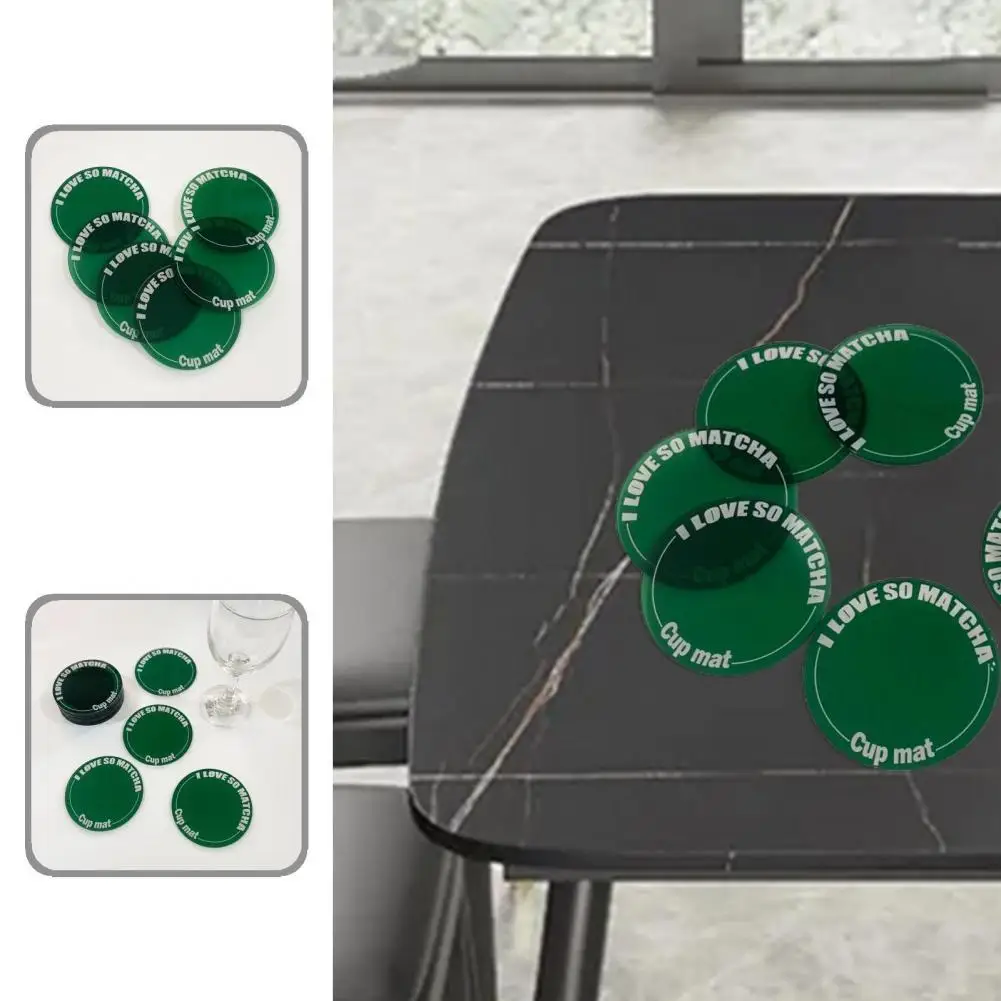 

Acrylic Premium Dishes Plates Table Mat Round Table Mat Sturdy Home Decor