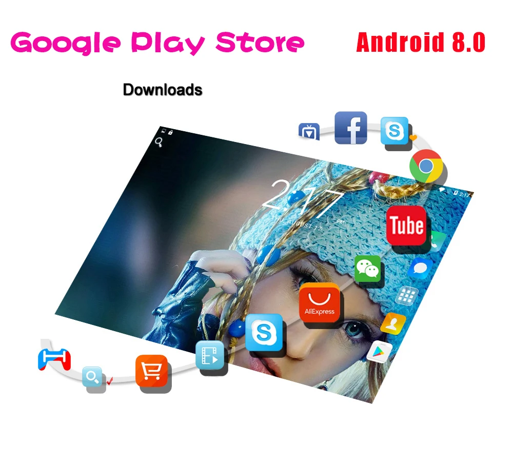 10-дюймовый Восьмиядерный 3g, 4G, FDD, LTE, 4 Гб Оперативная память 64 Гб Встроенная память 1280*800 ips Экран Android 8,0 gps планшет 10,1 дюймов