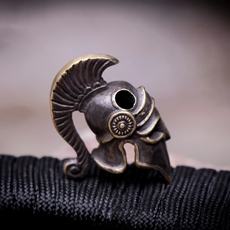 

Original Spartan Roman Warrior Helmet Handmade Knife Key Pendant Outdoor EDC Knife Beads