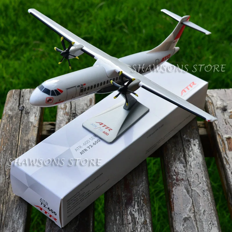 1: 100 масштабе Игрушечная модель самолета коллекция ATR 72 600 Airliner Plane миниатюрная