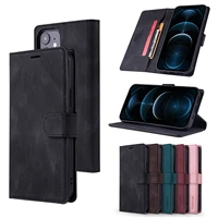 leather flip cover card slots for iphone 13 12 pro max mini 11 xs xr 7plus 8 7 se 2020 6plus shockproof case wallet holder