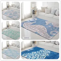Personalized Marine Animal Print Carpets For Living Room Game Mat/Rugs Child Baby Decor Room Crawl Rug Bedroom Area Carpet Kids
