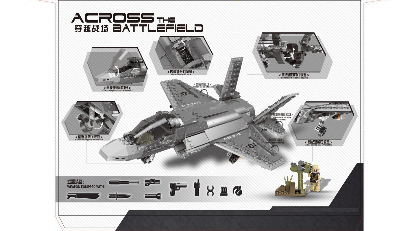 Конструктор Xingbao из серии Король на поле боя 646 блоков F35 | Игрушки и хобби