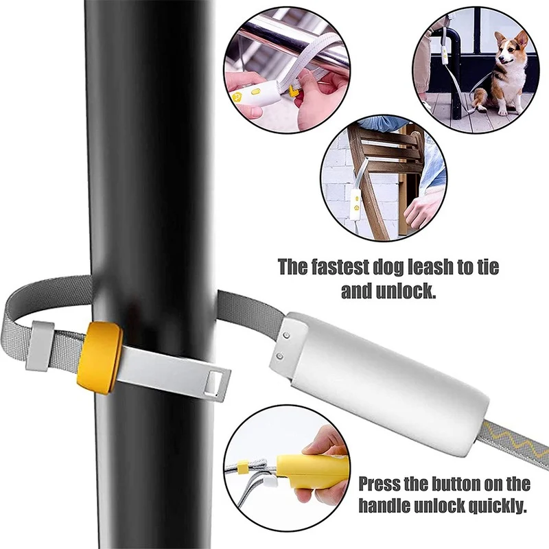 

Hands Free Dog Leash With Handle And Retractable Leash 6FT Release Hands, And Leash Tie Easy Pet Anti-Lost