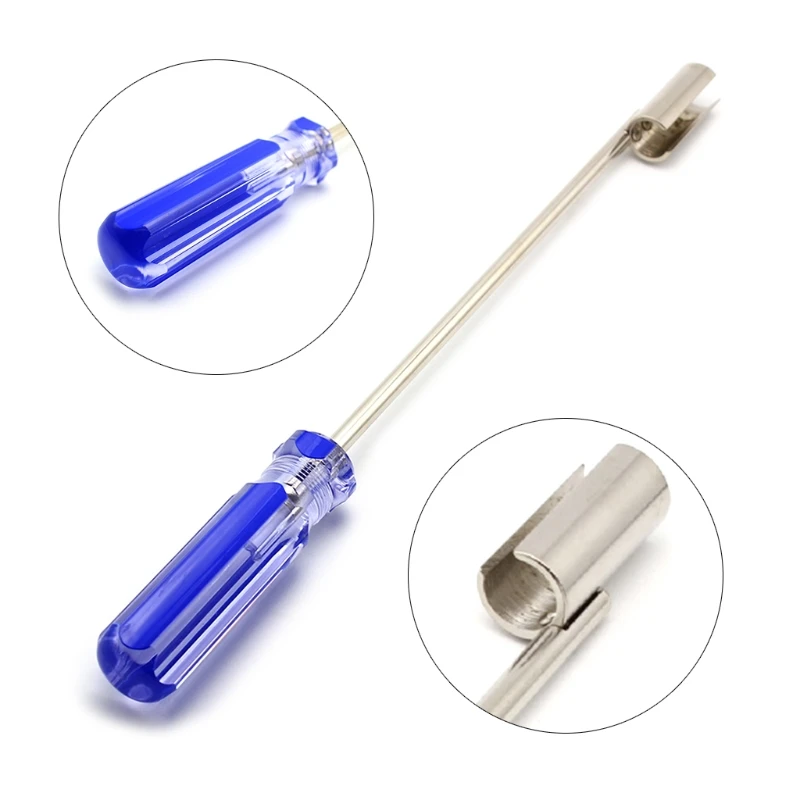 

2 Pieces Round Mouth Shape BNC Connector Removal Remove Tool BNC F Screwdriver 11 inches Compatible with Audio & Video