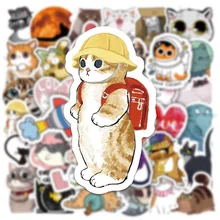 10/30/50PCS Cute Animal Cat Stickers Aesthetic DIY Phone Laptop Guitar Scrapbooking Diary Cartoon Decal Sticker for Kid Toy