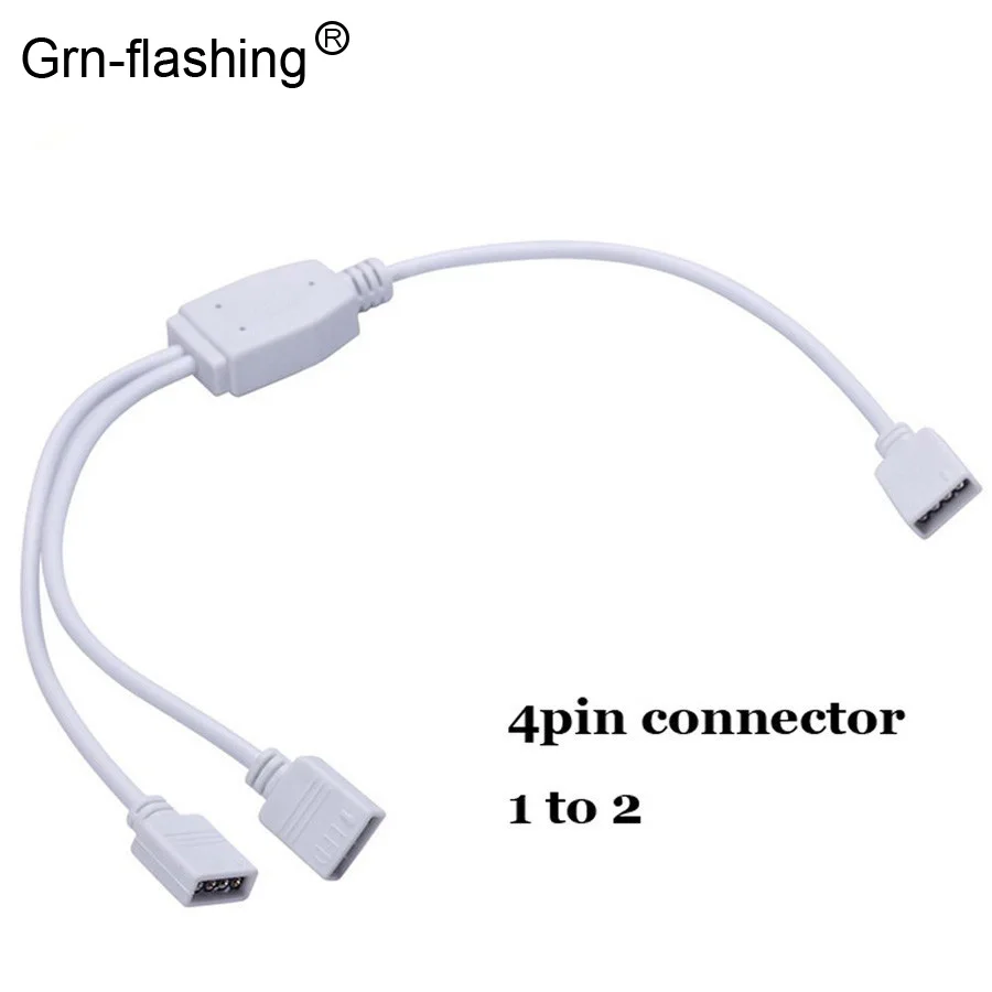 10 мм 4pin RGB Светодиодная лента Расширение линии подключения питания от 1 до 2/3/4 для