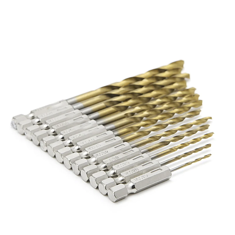 

13pcs Hex Shank Quick change Cobalt Drill Bit Set Multi Bits
