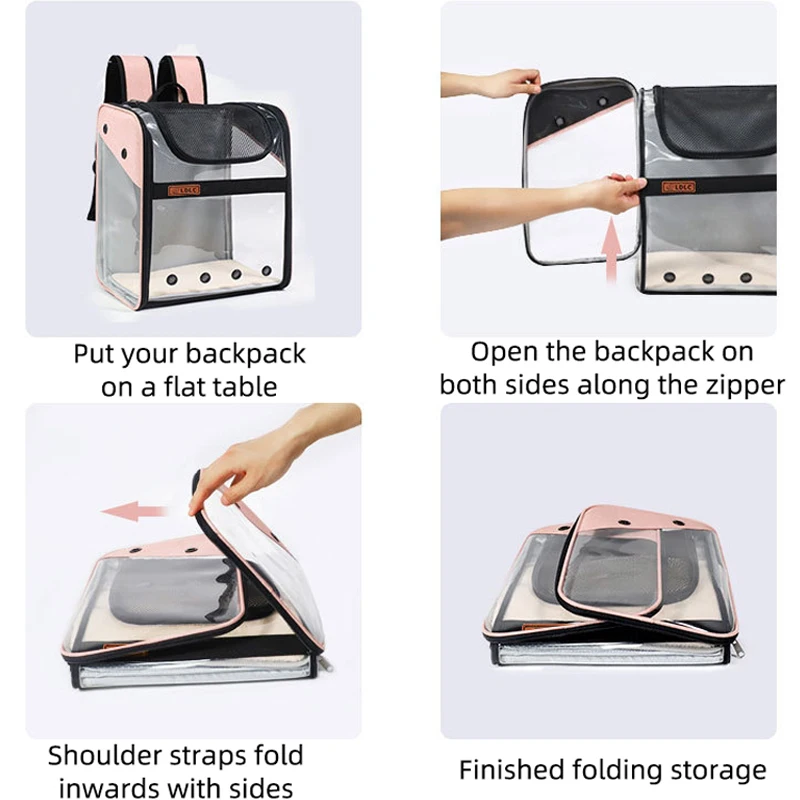 Прозрачный рюкзак для домашних животных Petshy переноска кошек с окном сумка