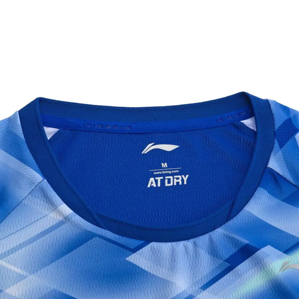 Женская футболка Li-NIng для соревнований по бадминтону дышащая Спортивная из