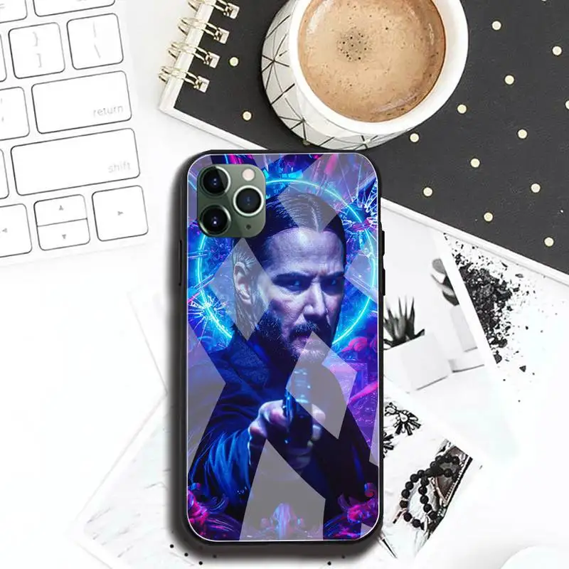 john wick phone case tempered glass for iphone 12 pro max mini 11 pro xr xs max 8 x 7 6s 6 plus se 2020 cover free global shipping