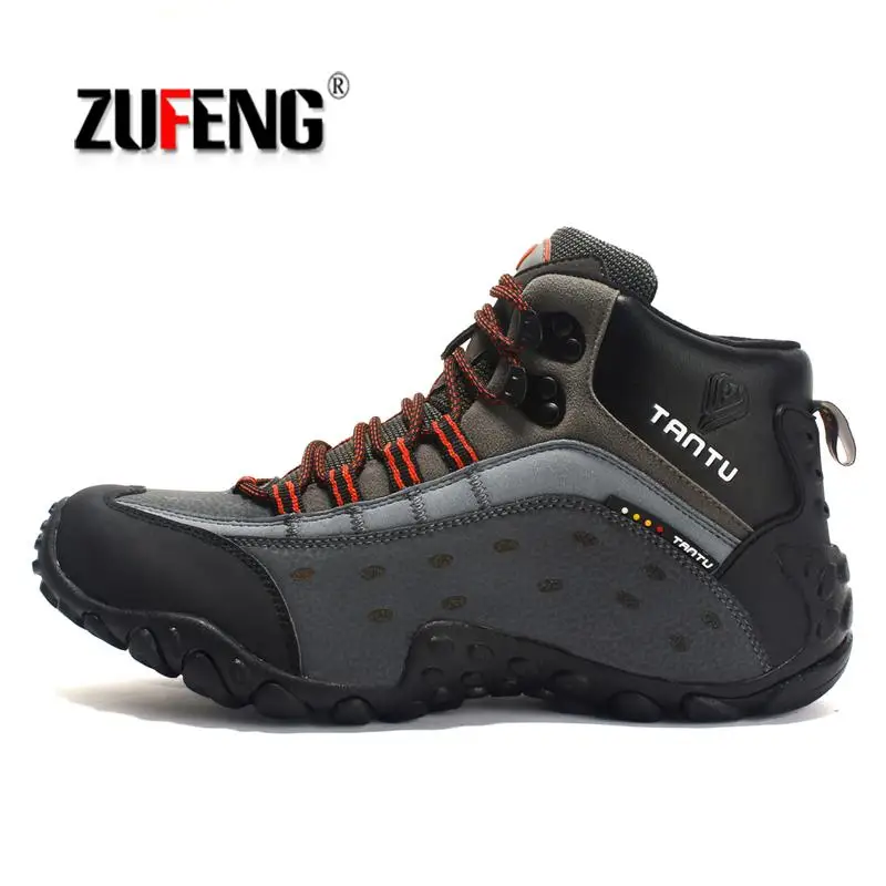 Кроссовки водонепроницаемые походные ботинки для мужчин замшевые горные