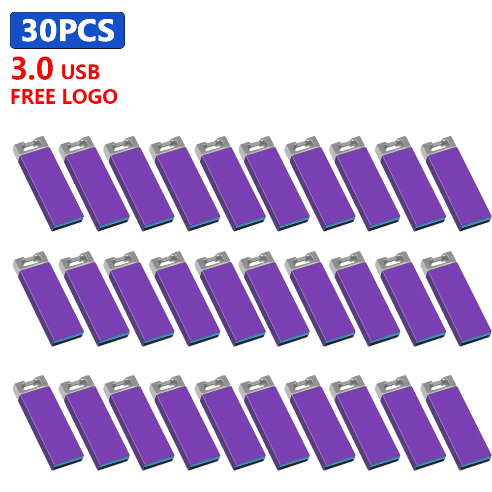 

USB-флеш-накопитель 30 шт./лот, USB 3,0, 128/64/32/16/8 ГБ