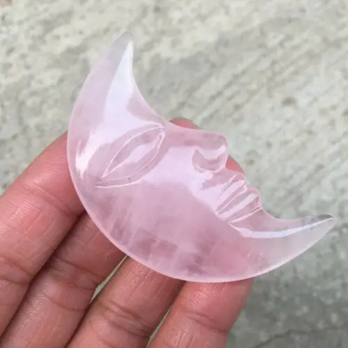 Натуральный кварцевый кристалл obsidianhand луна Череп рейки лечение 1 шт. | Дом и сад