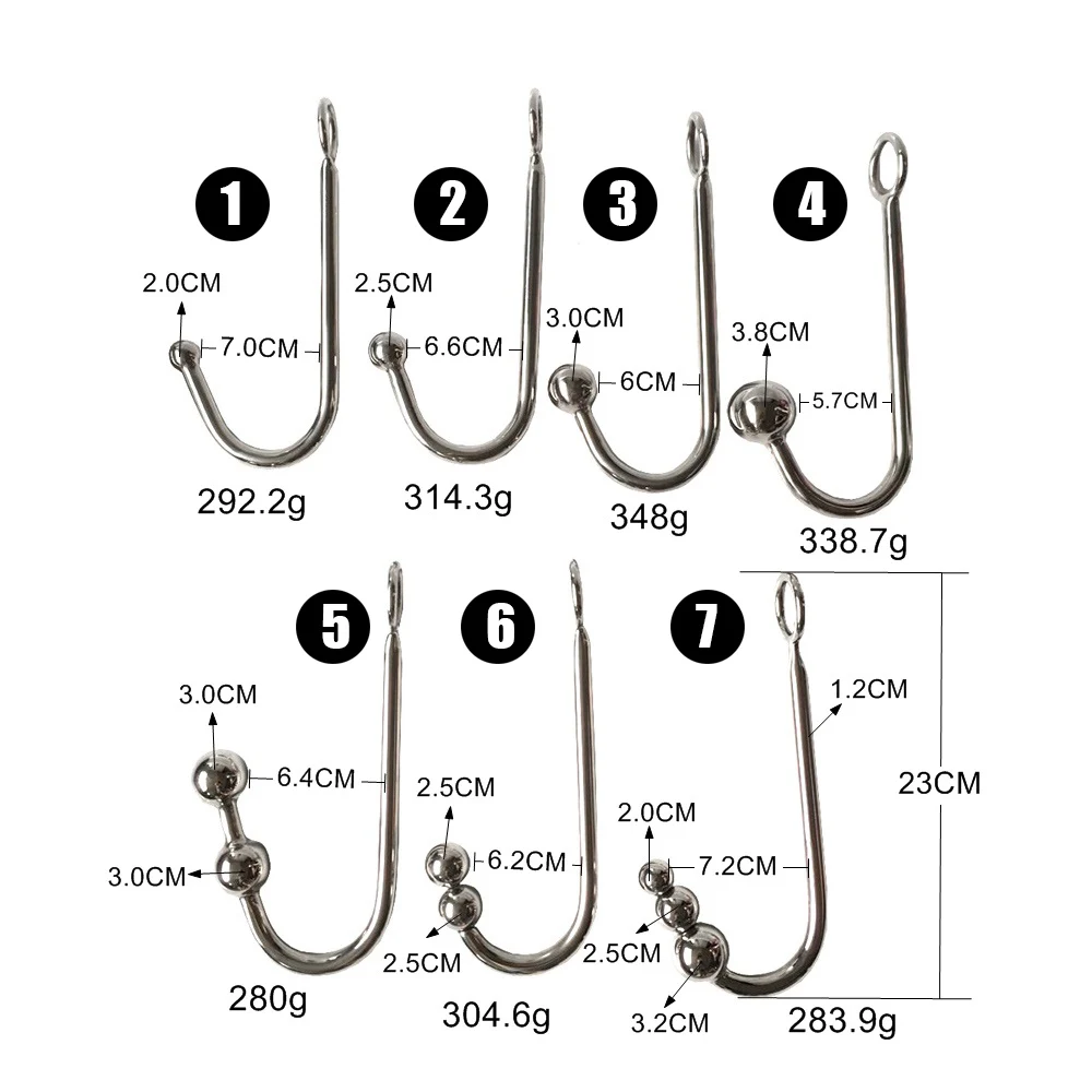 Нержавеющая сталь секс влагалище крюк вилка шар бусы стимулирующий массаж флирт