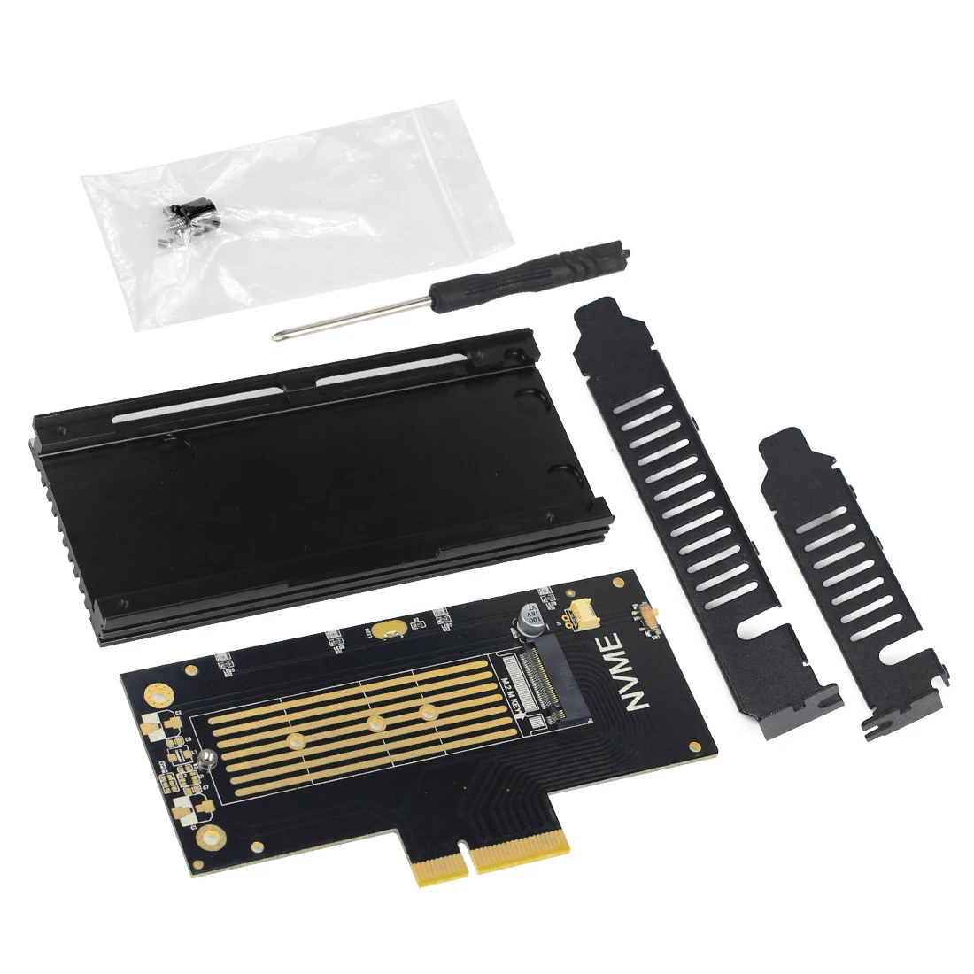 JEYI VolleyStar PRO черный радиатор M.2 для NVMe SSD NGFF PCIE X4 адаптер Радиатор M ключ PCI E 3 0x4