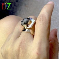 f j4z new fashion noval rings designer finger ring for women nature stone ladies rings jewelry anillos de mujeres