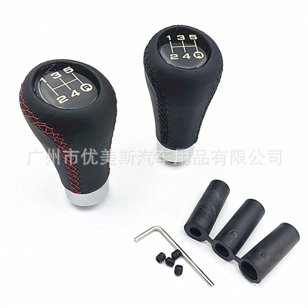 Универсальная ручка переключения передач из экокожи 5 скоростей подходит для Honda