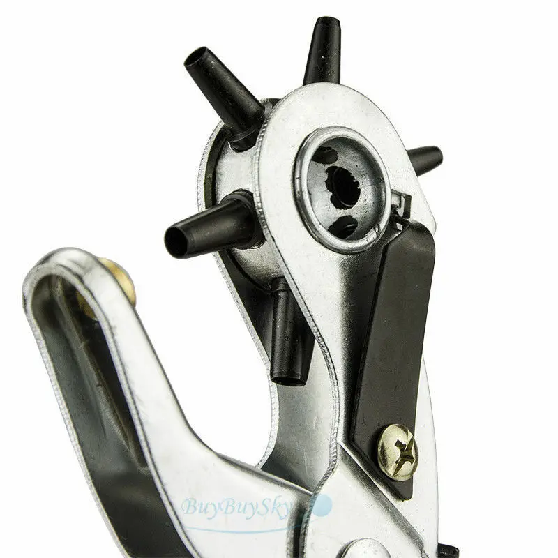 Цена 1 шт., ручной перфоратор для кожи, 6 размеров, 9 дюймов