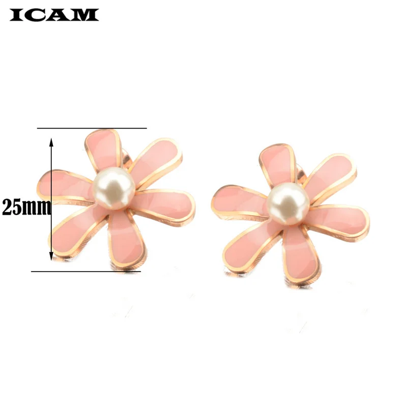 ICAM 2019 г. новейший дизайн брендовые серьги-кольца золотого цвета в форме цветка