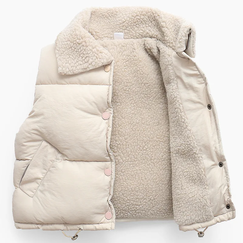 

OLEKID 2021 Autumn Winter Baby Fleece Vest Plus Velvet Warm Children Cotton Vest 1-10 Years Kids Waistcoat Boy Sleeveless Jacket