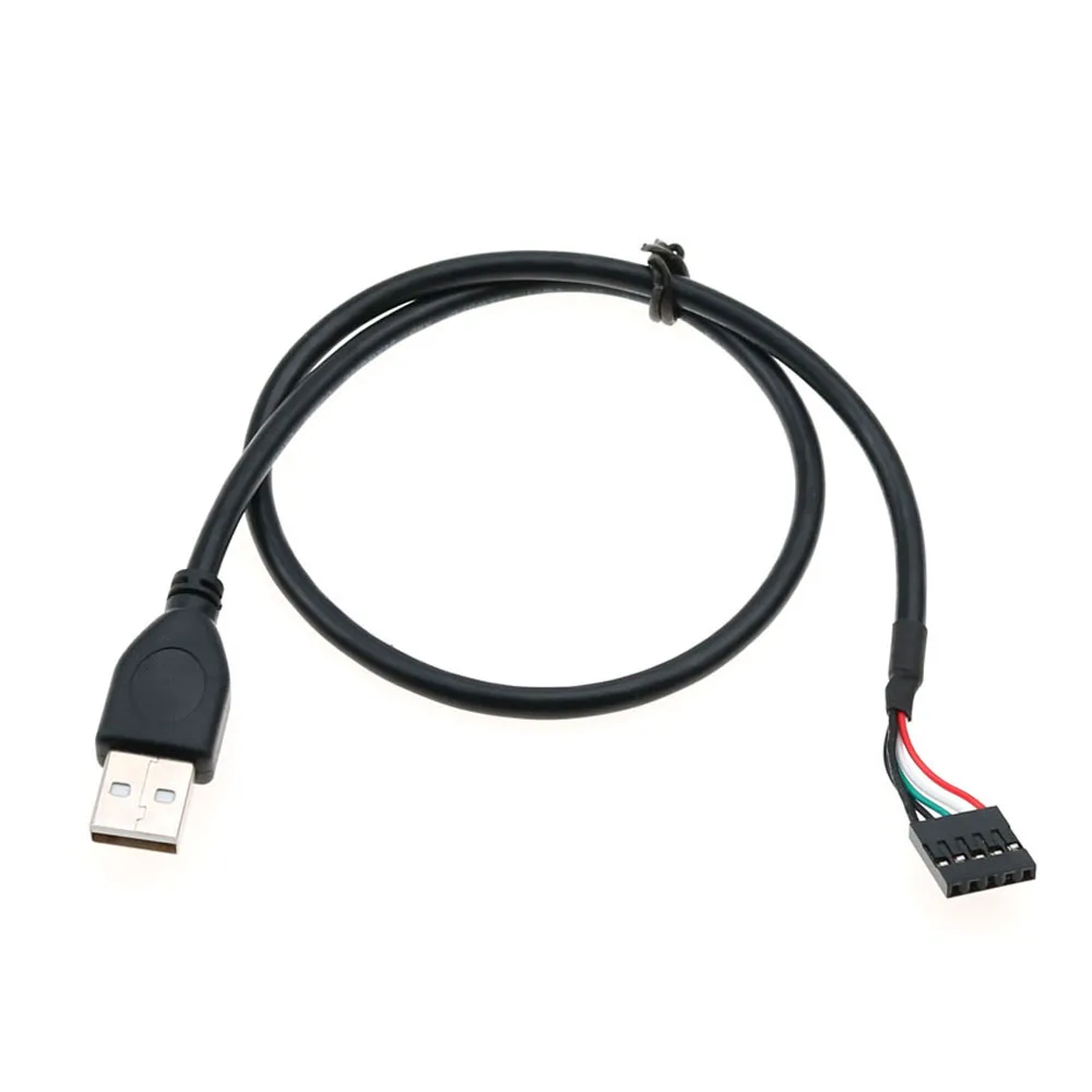 

20 шт. USB 2,0 штекер на 5pin Разъем материнская плата Хост адаптер шаг 2,54 мм адаптер материнской платы кабель для передачи данных