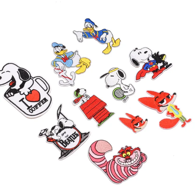 Мультяшные вышитые нашивки Лиса Дети DIY одежда значки | Аксессуары для одежды