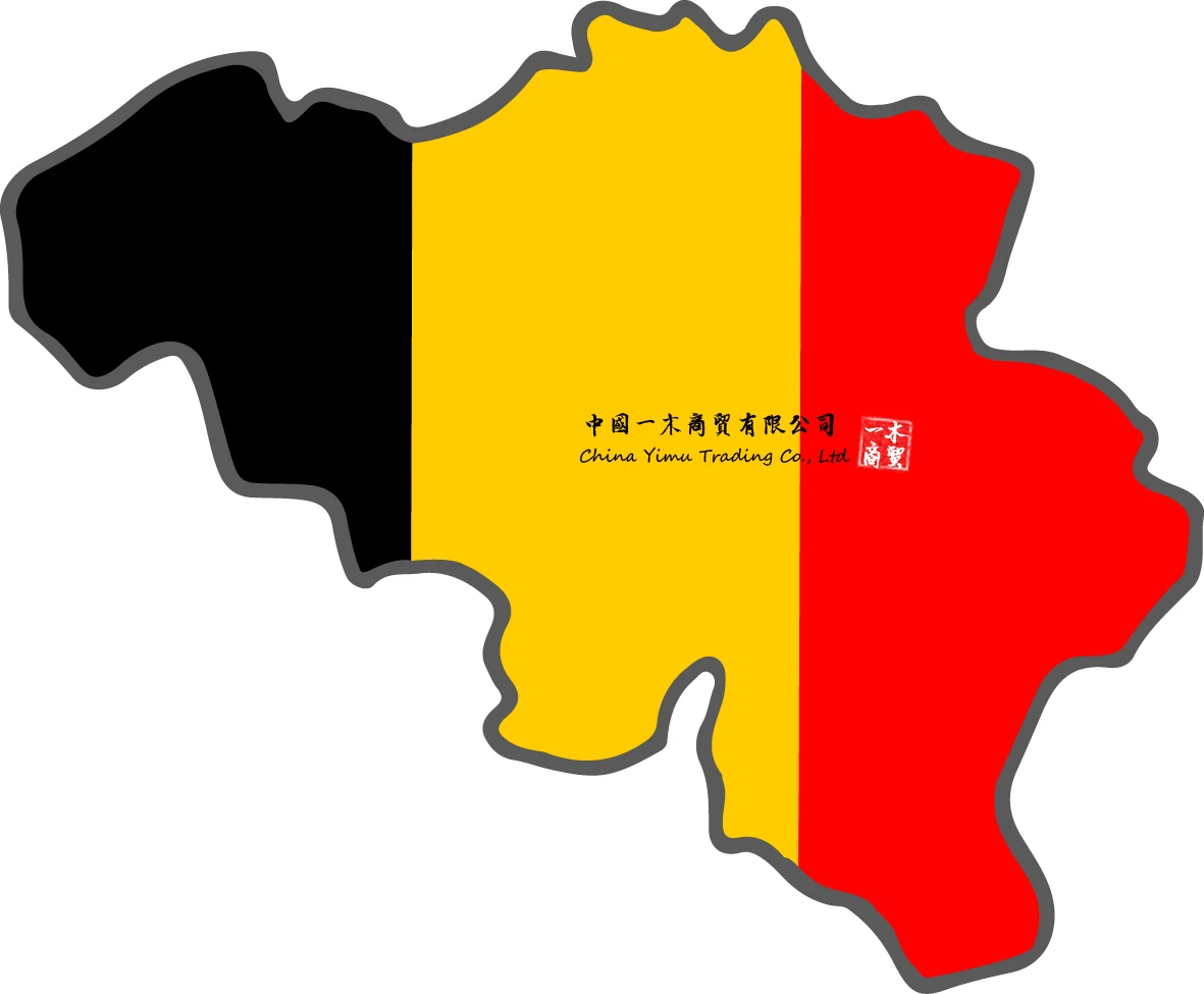 

CAR BUMPER STICKER Belgium Decal