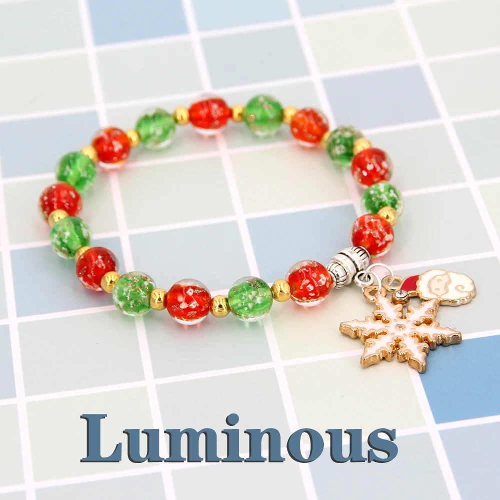 Рождественский орнамент ювелирные изделия кулон светящийся браслет