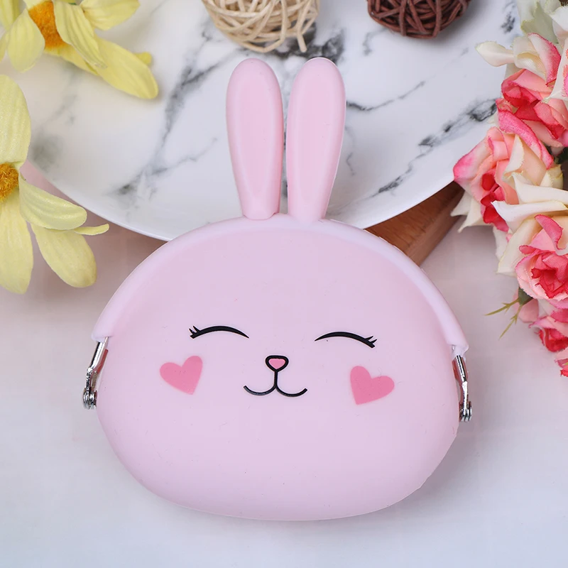 

Розовый Кошелек для монет, мультяшный Женский мини-кошелек для девочек, мягкая Сумочка для монет, детский подарок