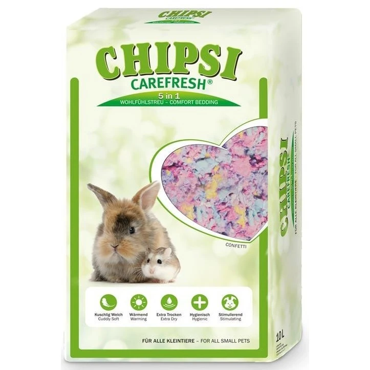 Целлюлозный наполнитель для мелких домашних животных и птиц CareFresh &quotChipsi Confetti"