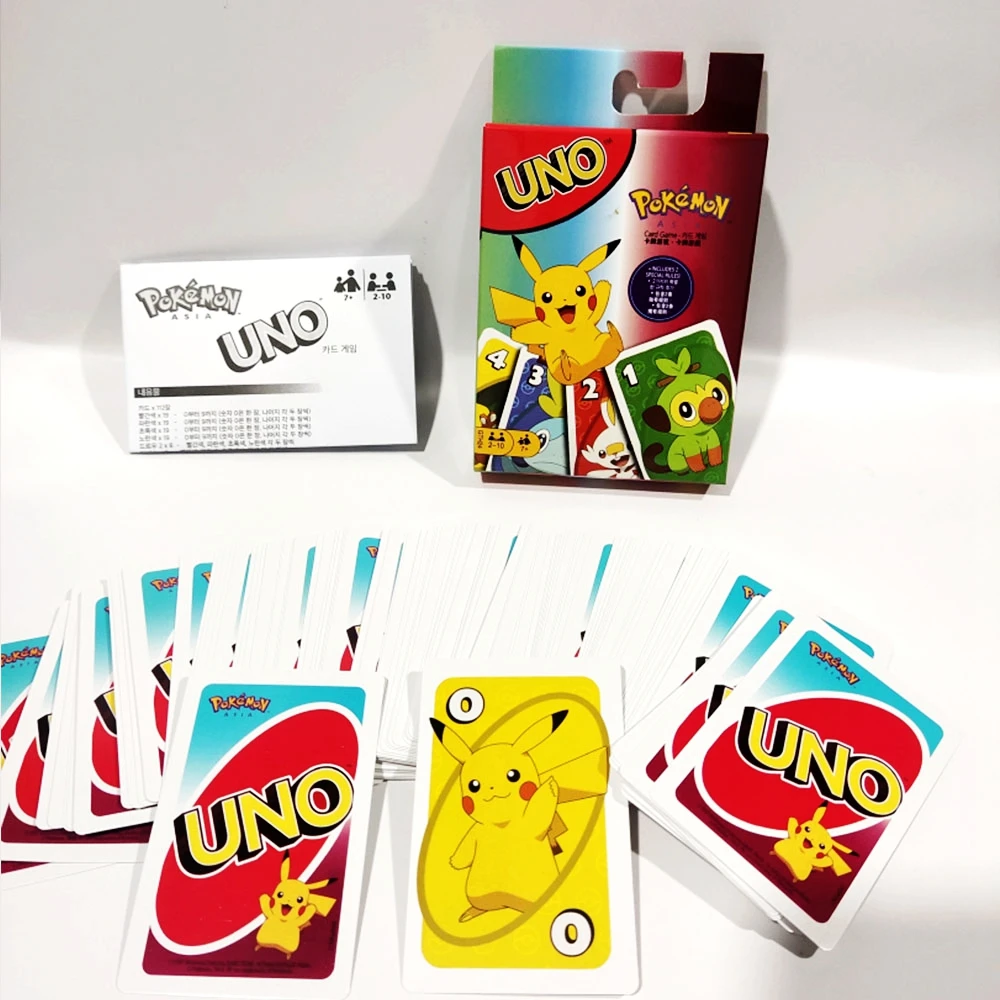 Игра искусственная карты покемона Наруто меч и щит аниме мультяшная игра покер