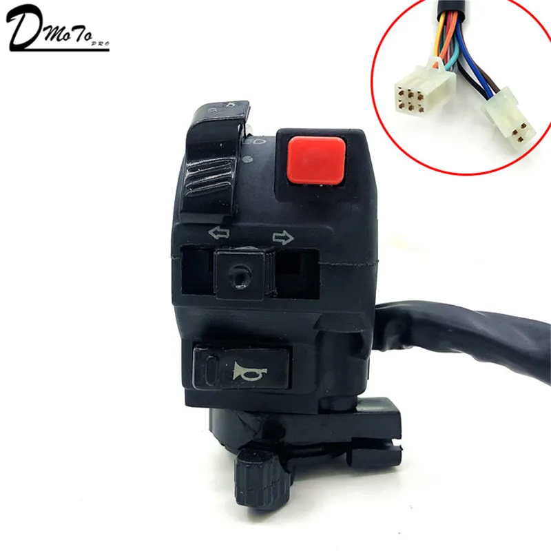 ATV Quad Switches 110-250cc four wheel motorcycle spare parts accessories left five-function switch Assembly Choke Button | Автомобили и