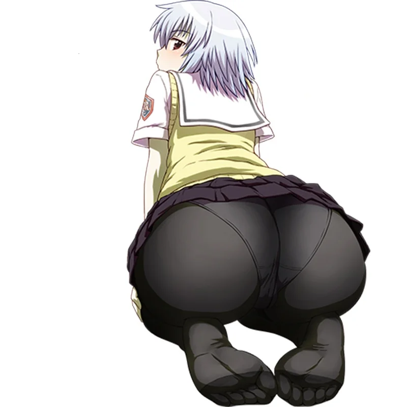 Наклейка на автомобиль Hot Girl Anime Yarizui Sen Render 3D из PVC, защитная пленка для капота, водонепроницаемая, стиль JDM DIY.