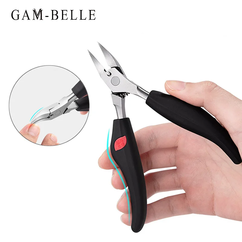 

GAM-BELLE Nail Clippers Toenail Cutters Pedicure Manicure Tools Anti-Splash Ingrown Paronychia Professional Correction Tool