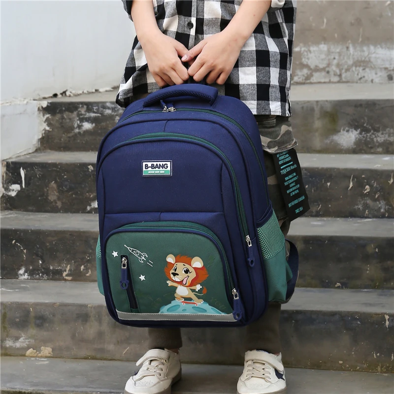 

Little Lion Oxford Kids Rusksack Soft Straps Children Books Backpack 2020 New School Student Backpack Bag Children Backpack