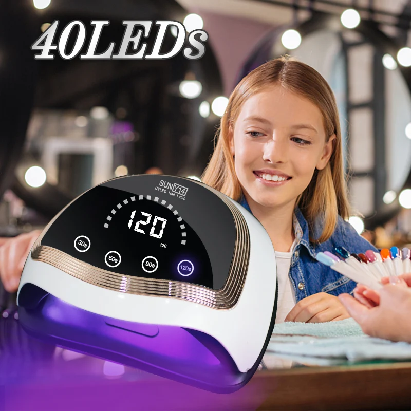 UV LED Nail Dryer For Manicure Gel Varnish Fast Drying Lamp With Smart Sensor Professional Salon Use Art Equipment | Красота и