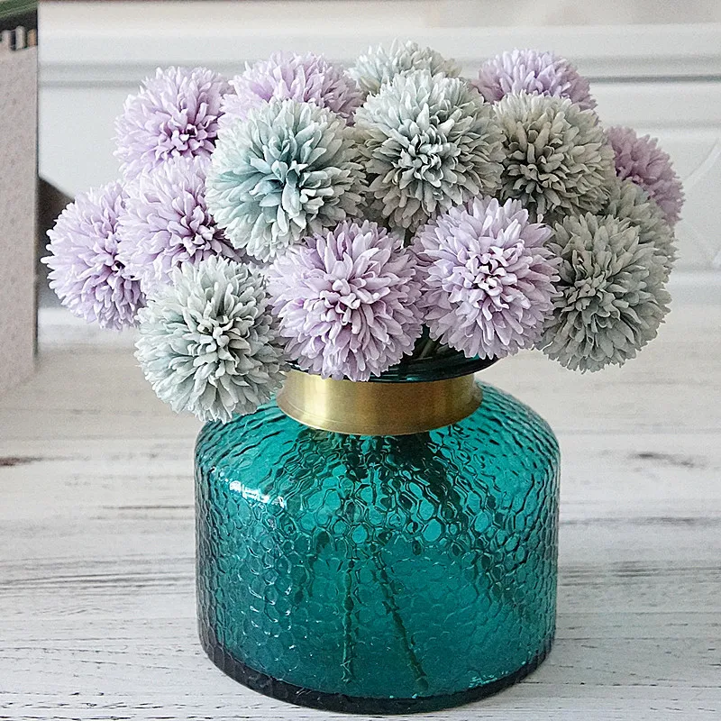 

5Pcs 6.5cm Artificial Silk Dandelion Hyacinth Flower Bouquet For Wedding Home Party Hotel Garden Decoration Fake Flower