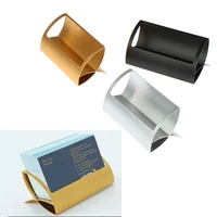 1pc creative metal card holders note for office display desk business holders desk accessories stand clip memo clip holder