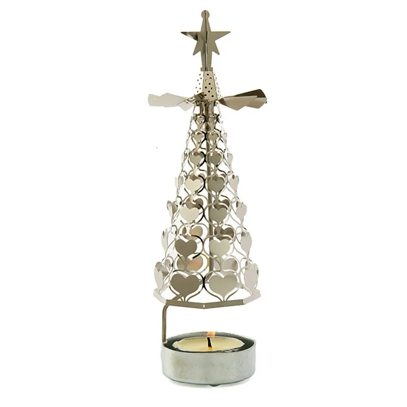 Креативный декоративный подсвечник миниатюрная модель Настольный с вращающимся