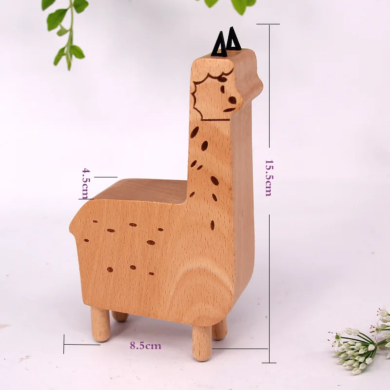 Музыкальные шкатулки с животными фигурки деревянная музыкальная шкатулка