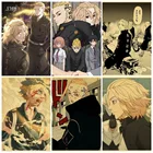 Постер Токийские мстители, аниме плакаты, Картина на холсте, ретро постер, Настенный декор, Настенная картина, фотографии для декора детской комнаты